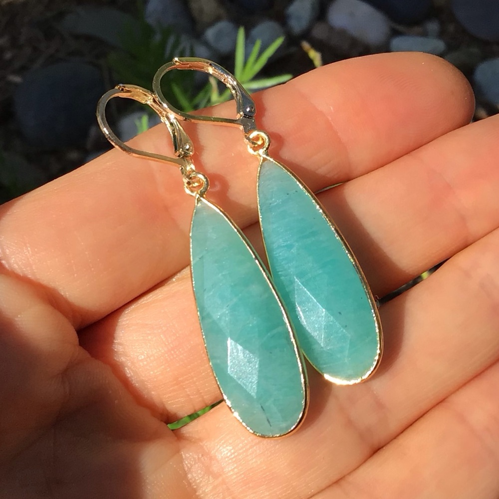 Amazonite Sundance Charm Earrings - Picture 1 of 7